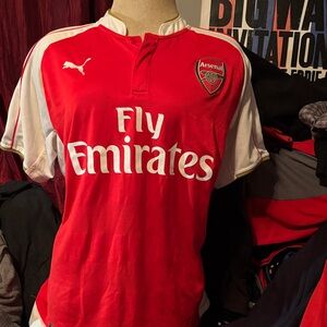 Puma Red and White Short Sleeve Tee